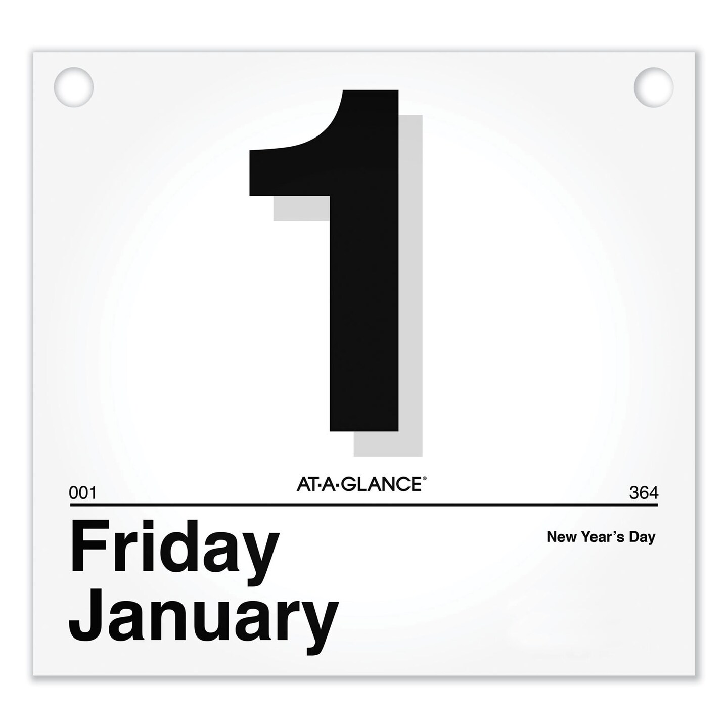 At-A-Glance Today Is Daily Wall Calendar Refill, 8.5 x 8, White Sheets, 12-Month (Jan to Dec): 2023