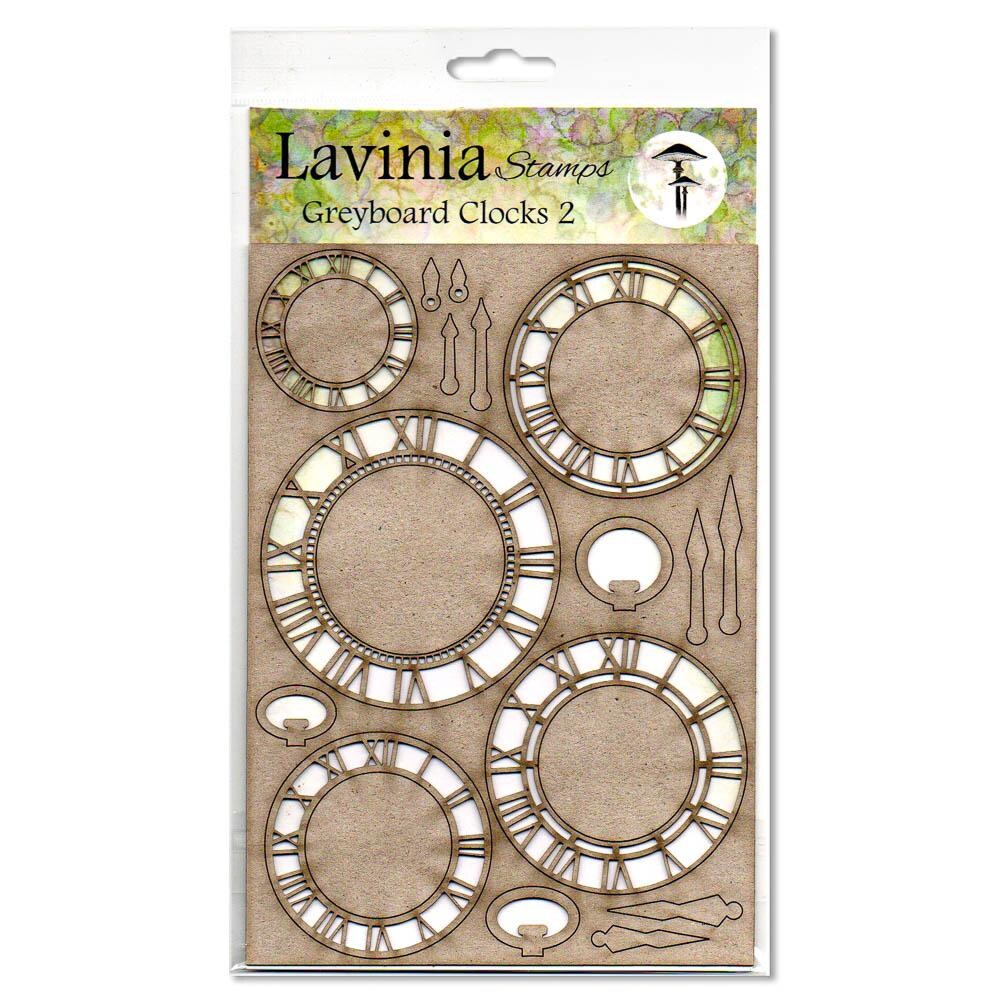 Lavinia Stamps Greyboard Clocks 2
