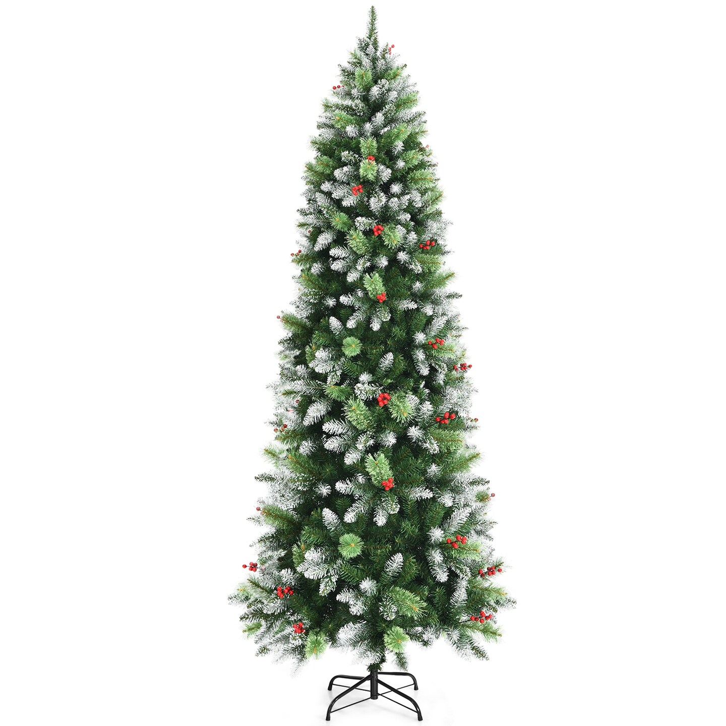 Snow Sprayed Christmas Tree for Holiday Festival Decoration