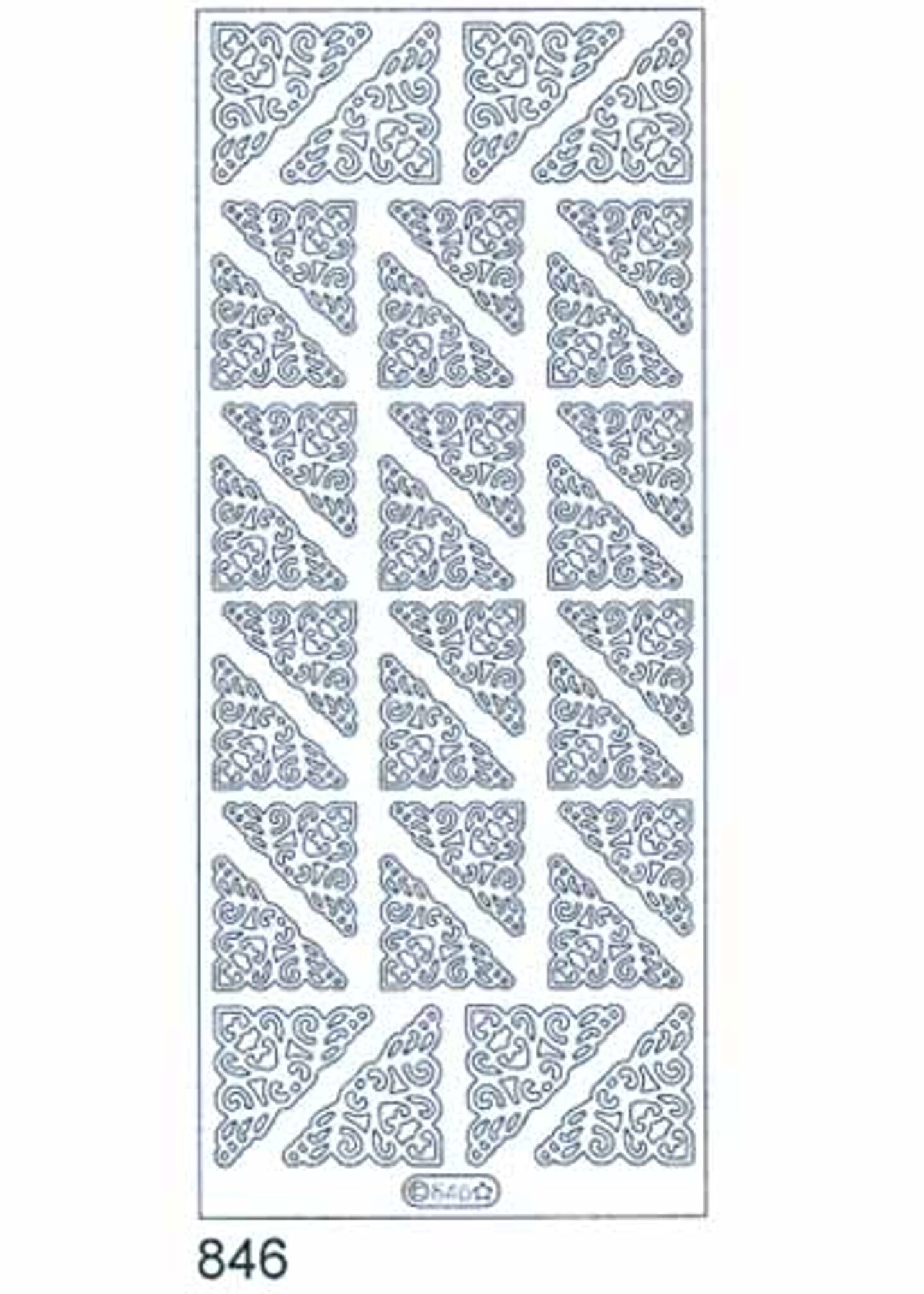 Starform Deco Stickers - Fancy corners - Gold