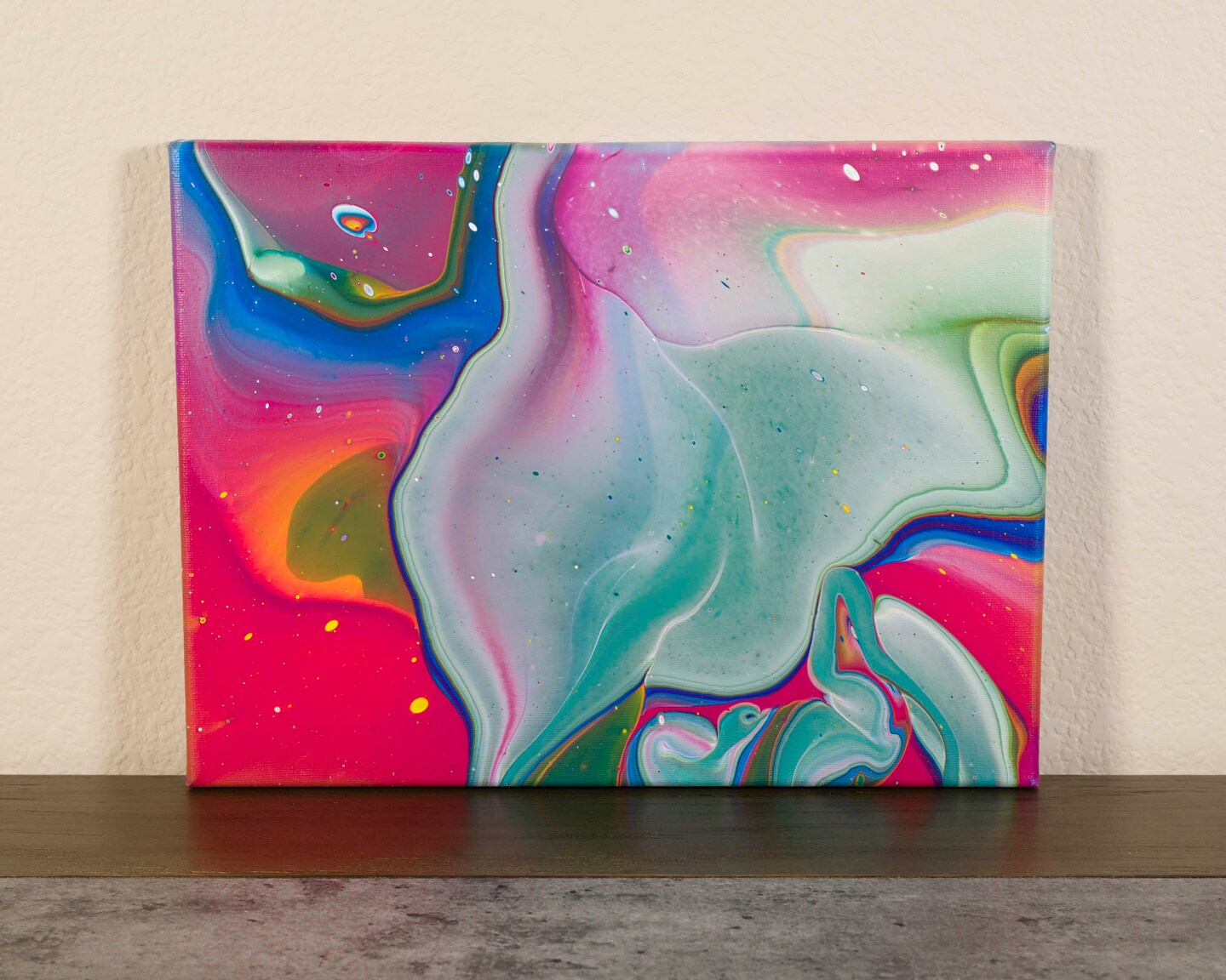 Wavelength - Original Fluid Acrylic Pour Painting on Canvas