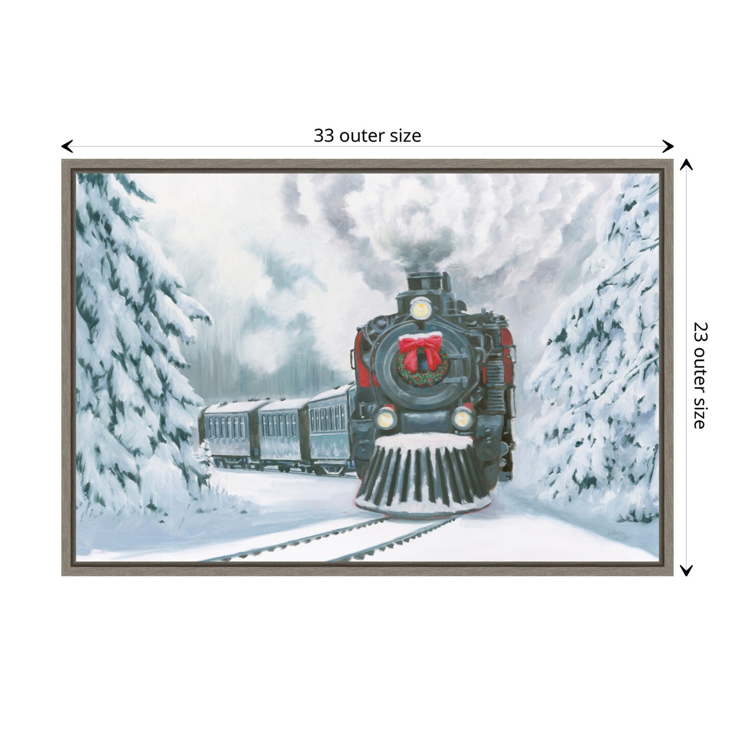 Christmas Train by Wellington Studio Canvas Art Framed