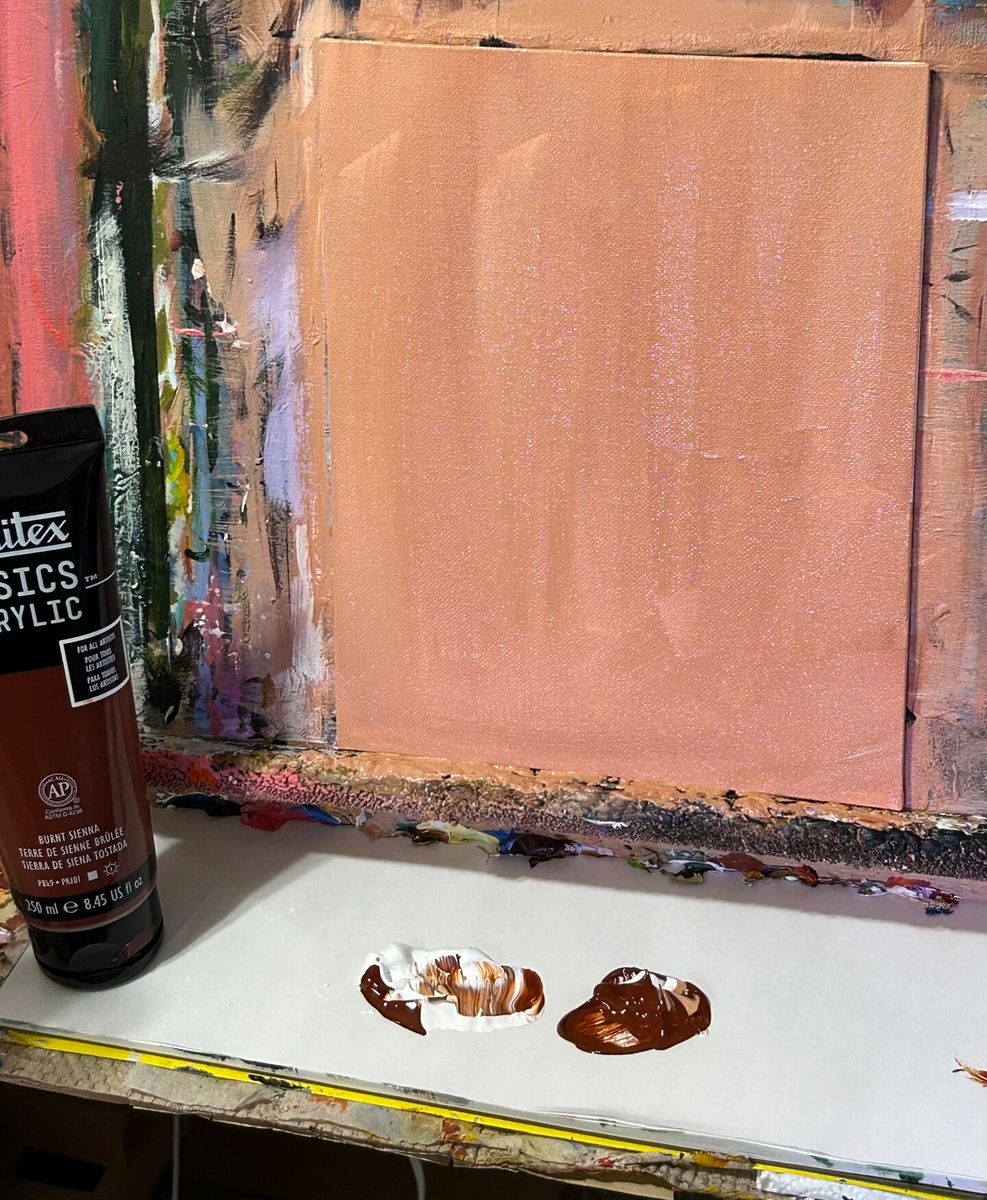 Prepping a canvas for painting with acrylic paints image 7