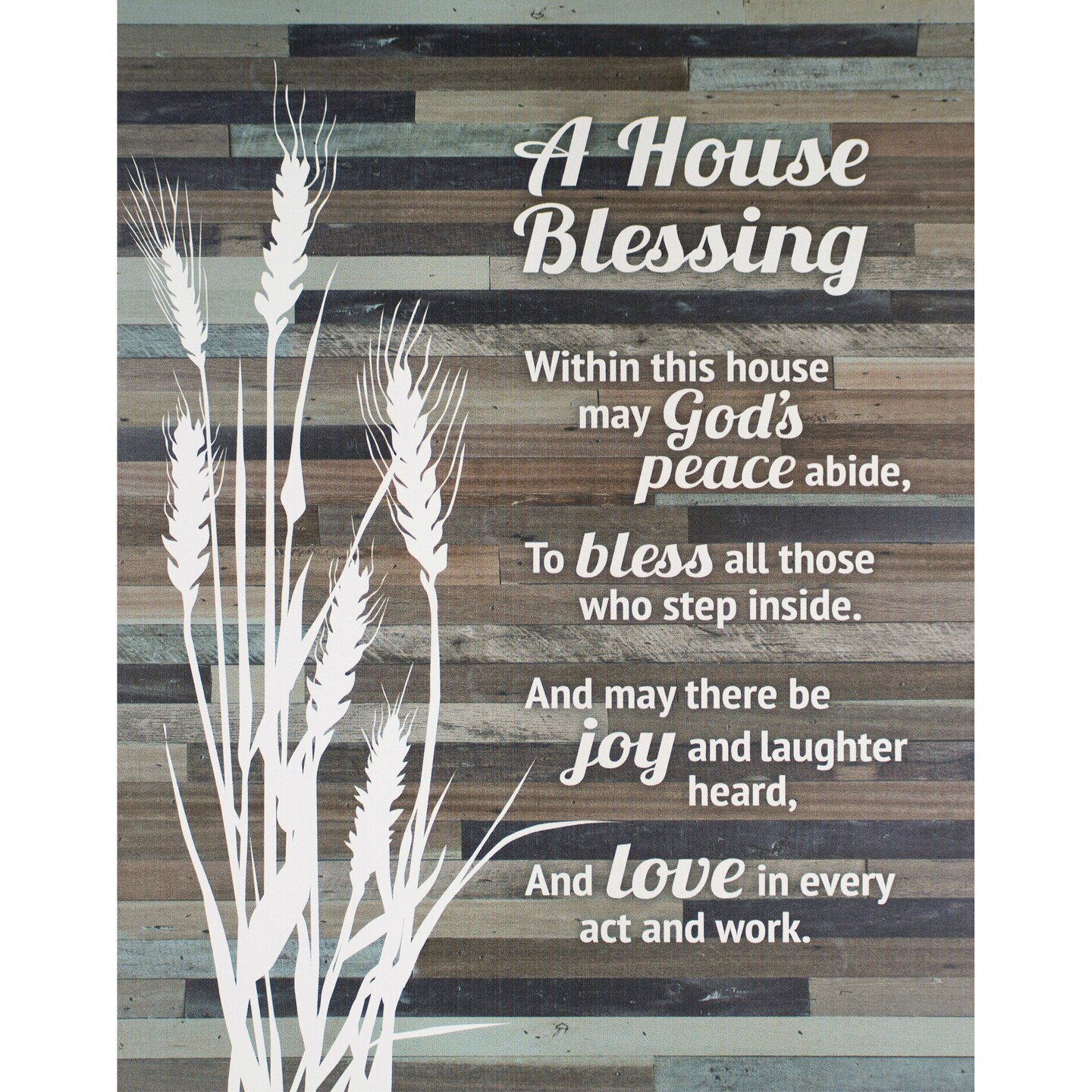 Dexsa House Blessings Wood Plaque With Easel And Hanger, 6