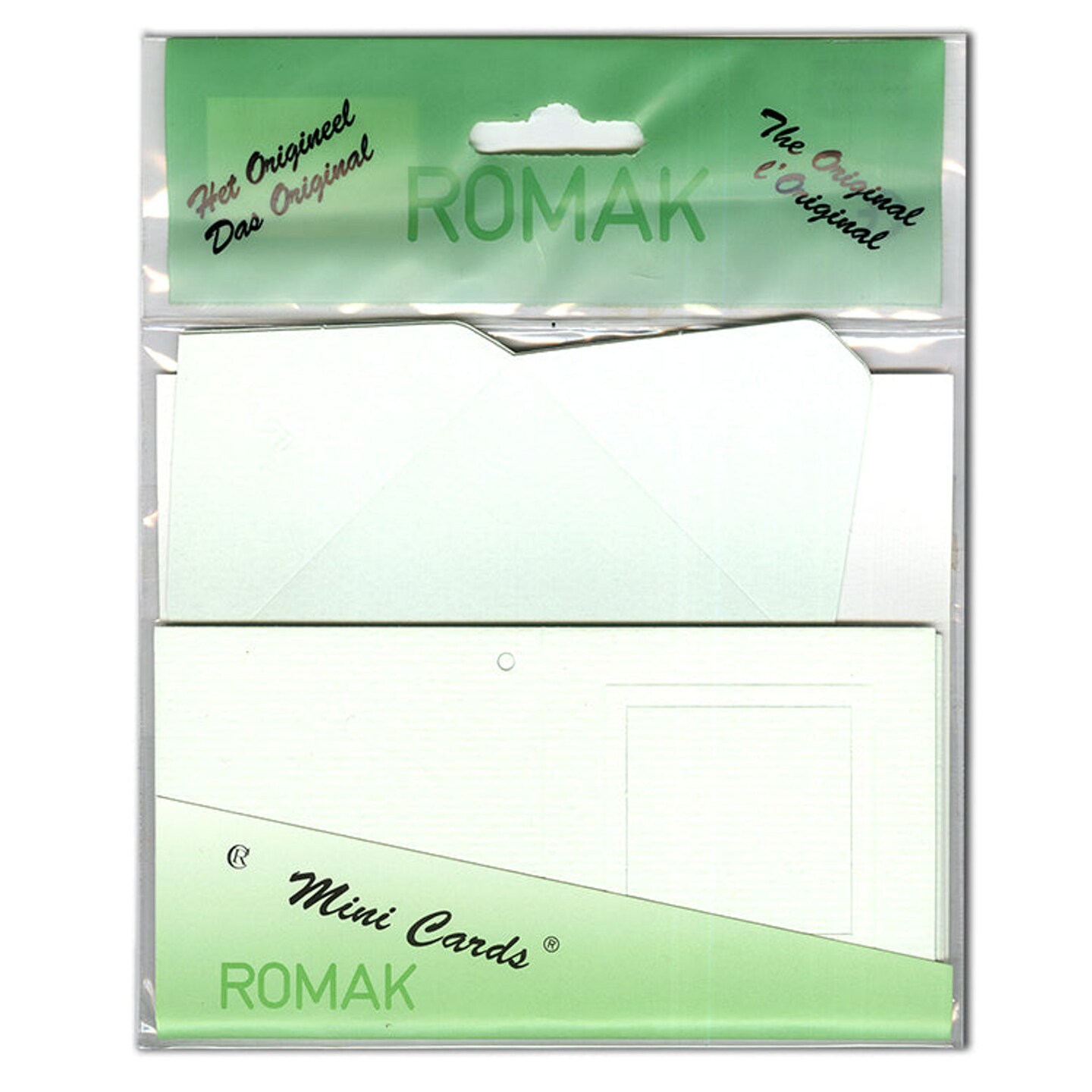 Romak Mini Cards/Gift Tags & Envelopes - Yellow