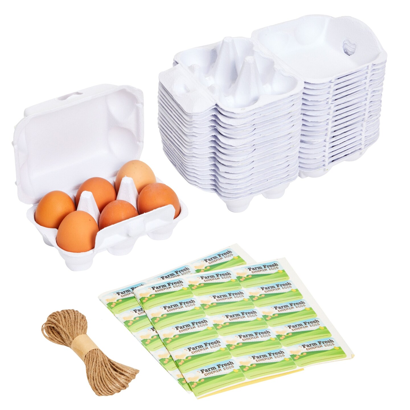 Pulp Egg Cartons (One Dozen) - 20/Pack