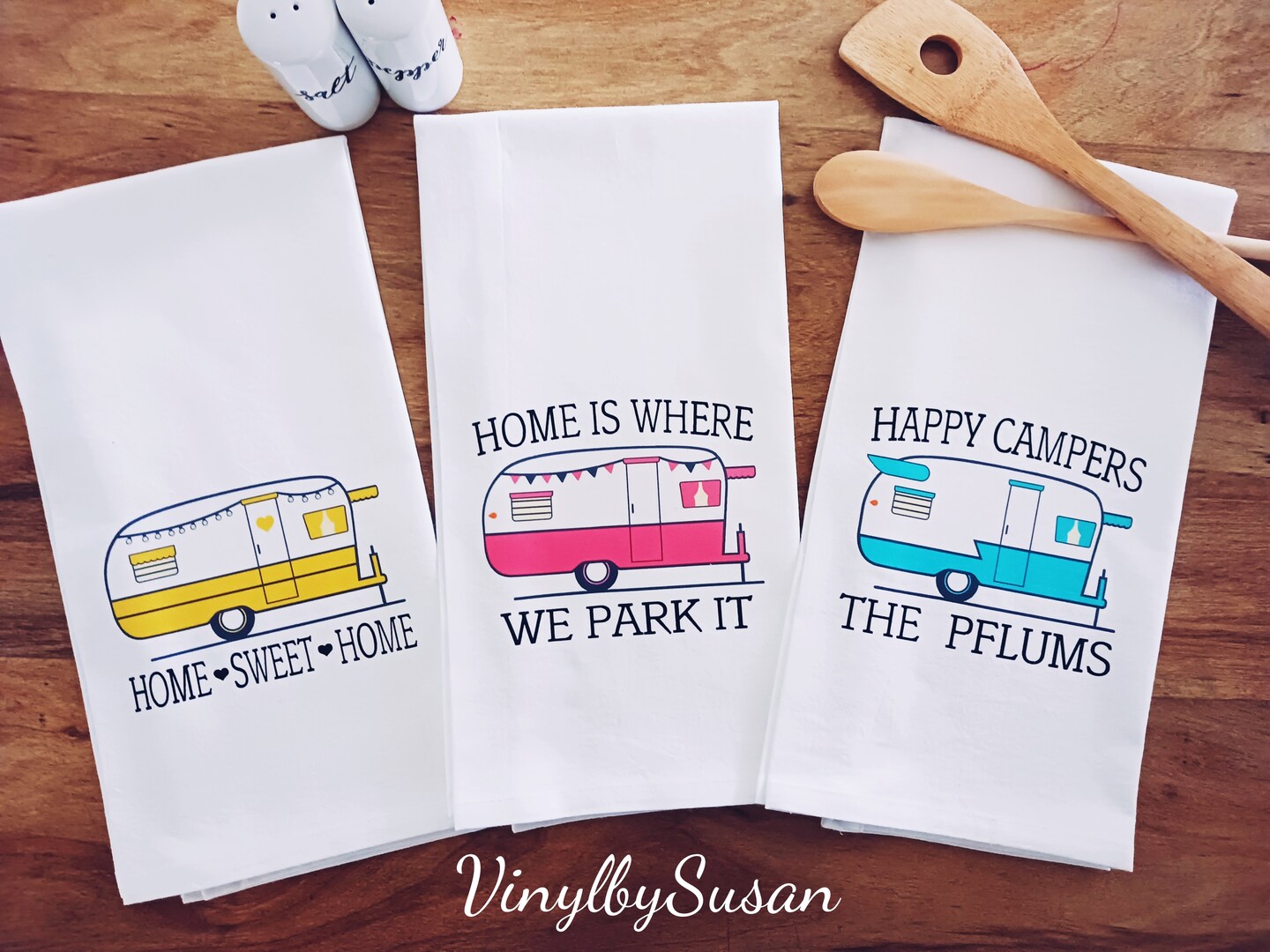 Happy Camper - Tea Towel