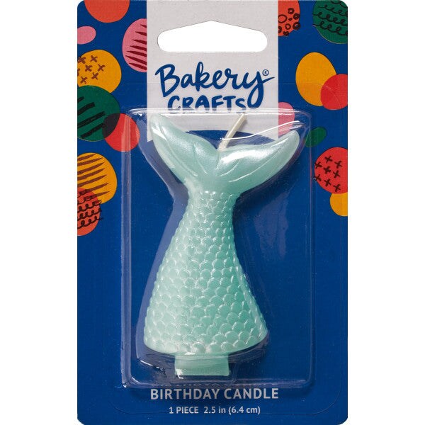 Mermaid Shaped Candle, 1ct