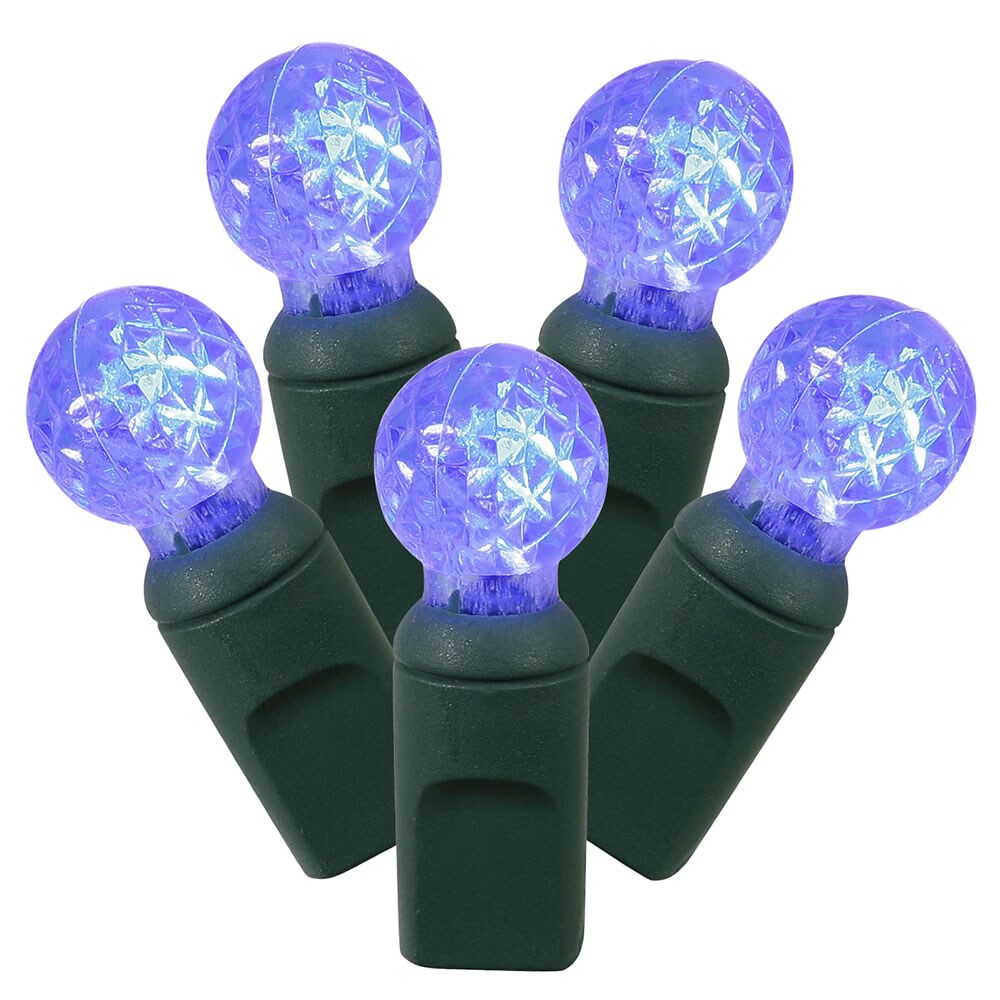 50Lt Blue LED / Green Wire G12 EC Set 25&#x27;L