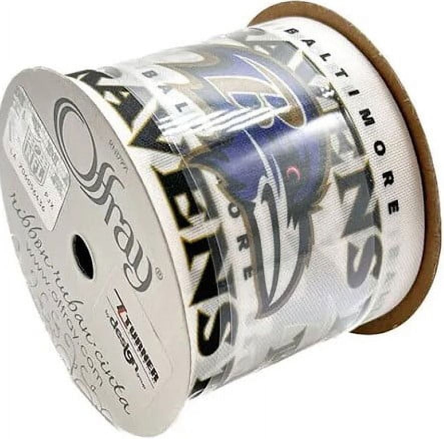 Baltimore Ravens Printed Ribbon 2-1/2-Inch Width, 9 Foot Spool