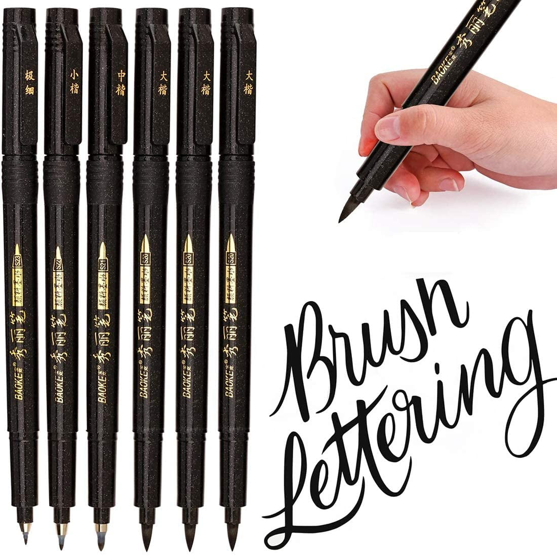 6-Count Artist Pens Set - Black ink