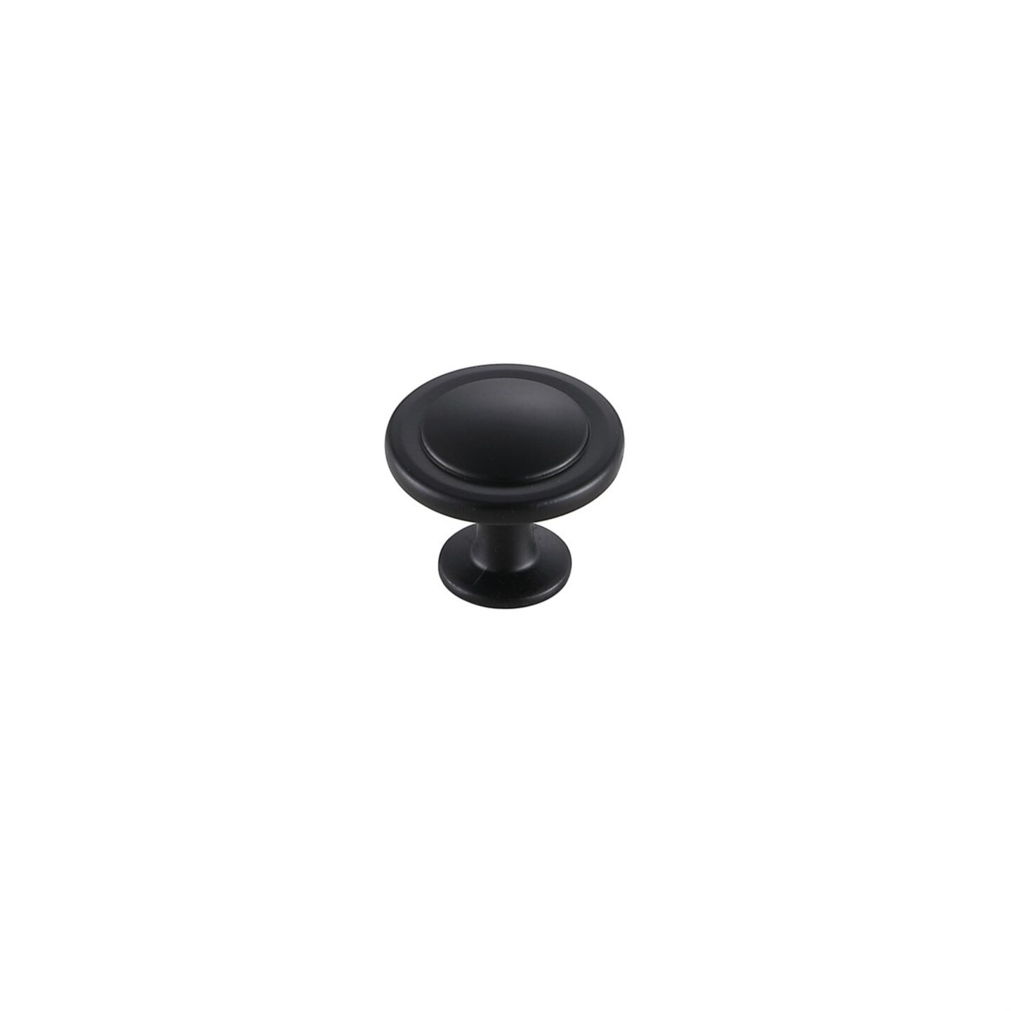 Logyn 1.3" Diameter Matte Black Mushroom Knob Multipack (Set of 10)