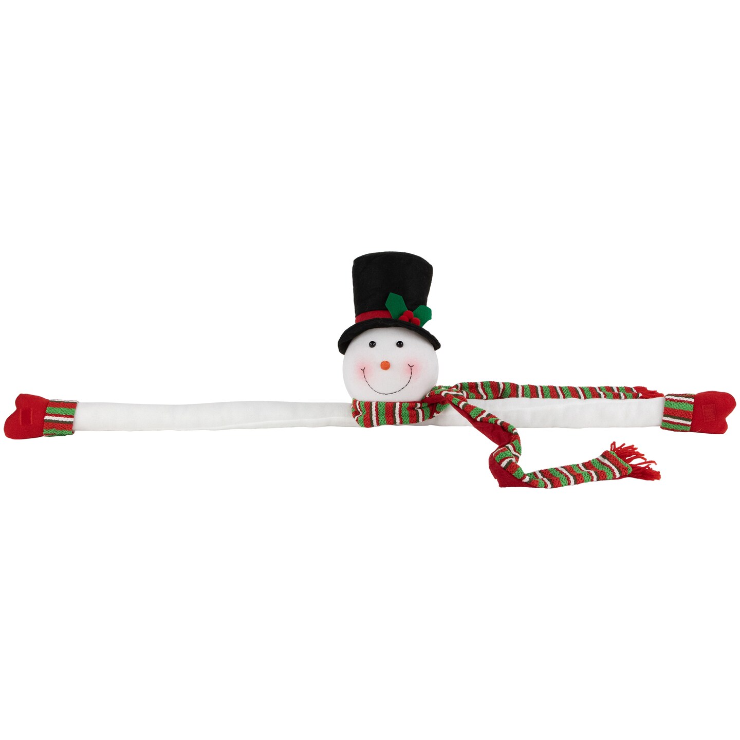 Northlight Plush Snowman Hugging Christmas Tree Topper - 45" - Unlit