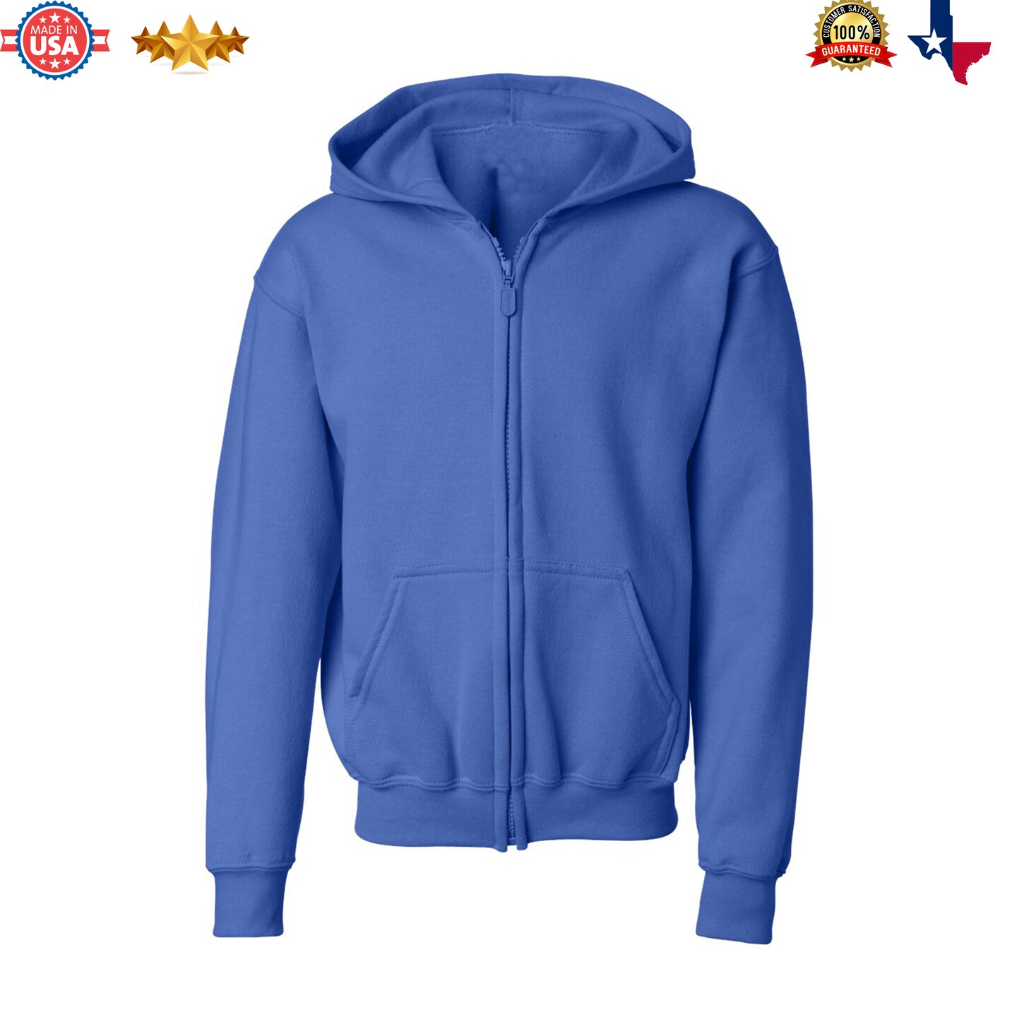 Gildan® Heavy Blend Youth Full Zip Hooded Long Sleeve Sweatshirt