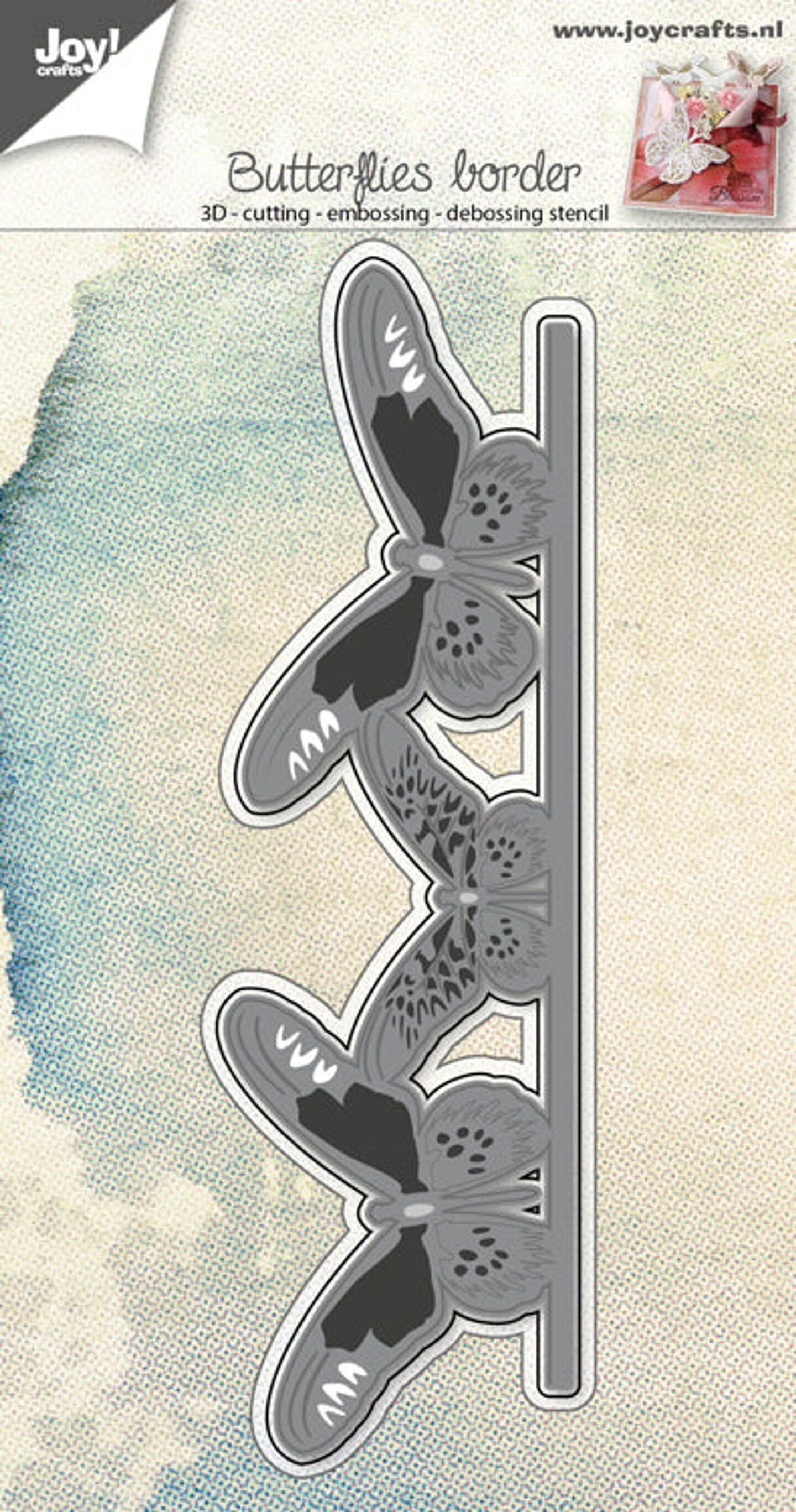 Joy! Crafts Joy Crafts - Cut-Emboss-Deboss Die 3D - Butterfly Border