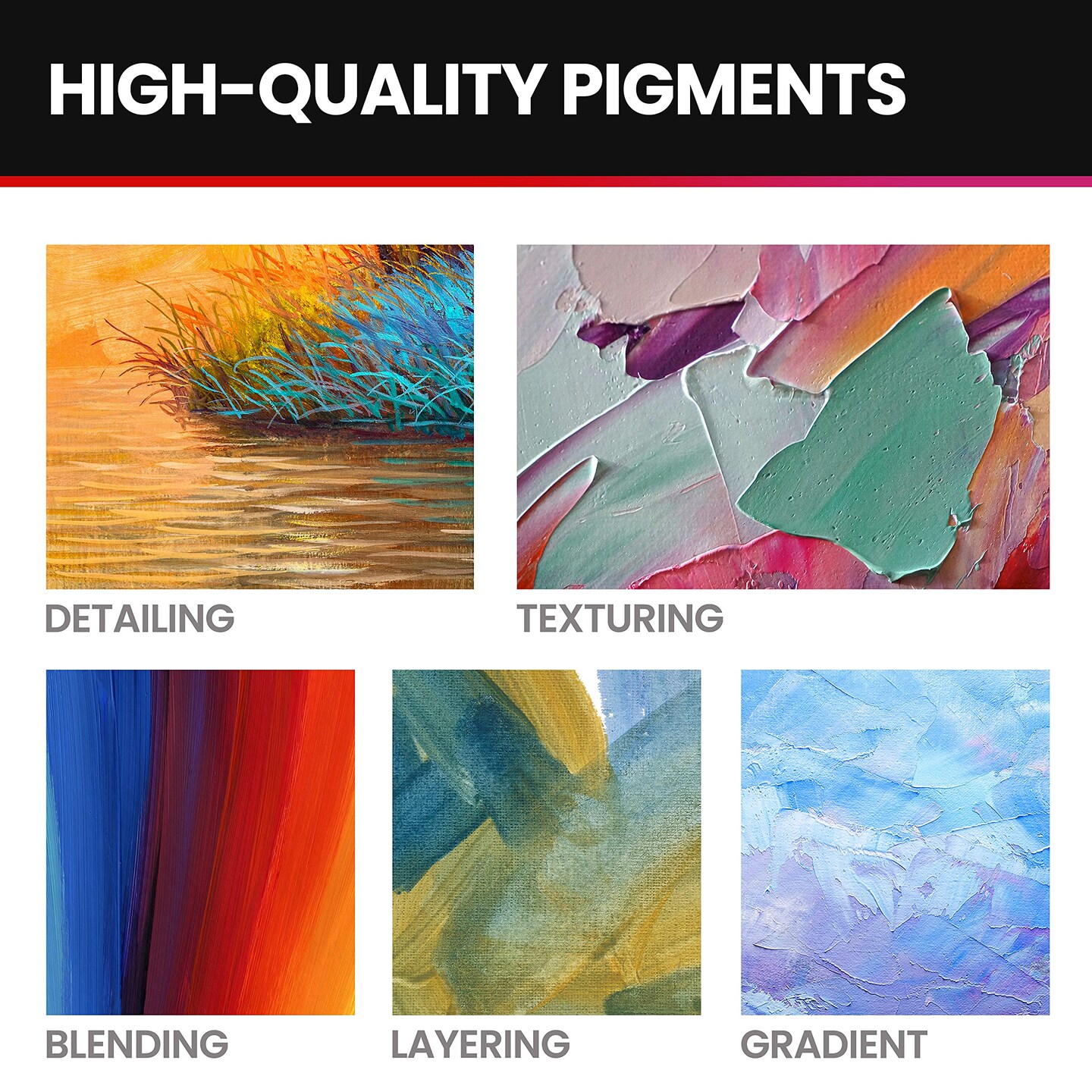 14 Colors, Ultra Color Arts &#x26; Crafts Acrylic Paints,  Premium Quality Pigments, Matte Finish, 0.4oz/12 ml, Water-Based Acrylic Paint Set, for all Porous Surfaces