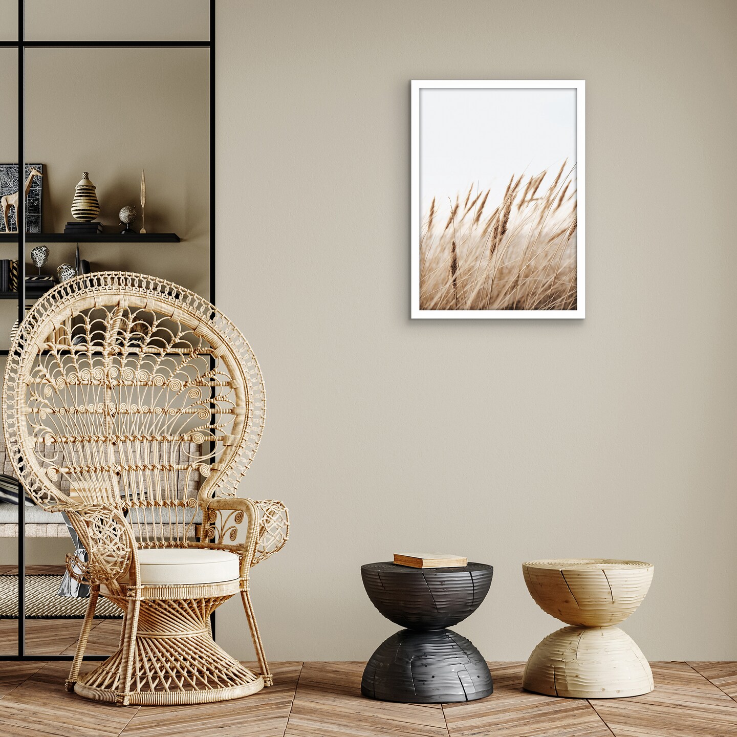 Americanflat A2 A3 A4 A5 Poster Frame - Picture Frame to Display Posters - Ideal for Documents and Artwork - Plexiglass Cover - Adjustable Hanging Hardware - Includes Easel