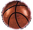 Basketball 18&#x22; Round Foil Balloon, 1ct