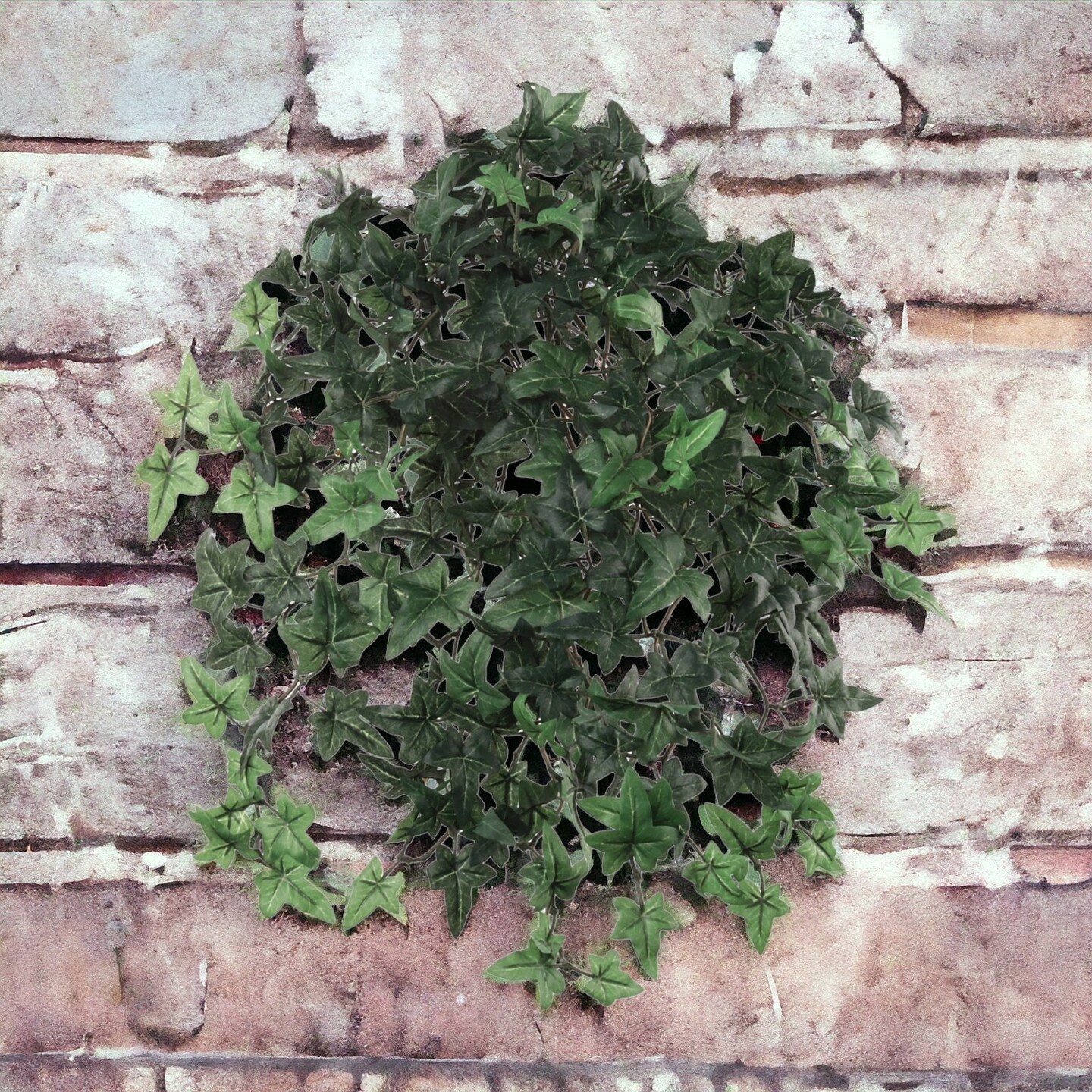 20" Mini English Ivy Bush – 274 Silk Leaves, Lifelike Faux Greenery for Home & Office Decor