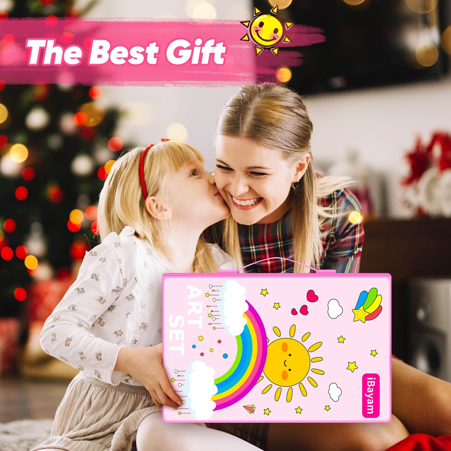 149 Pieces Drawing Kit Painting Art Set Art Kits Gifts Box, Arts and Crafts for Kids Girls Boys, with Coloring Book, Crayons, Pastels, Pencils, Watercolor Pens (Pink)
