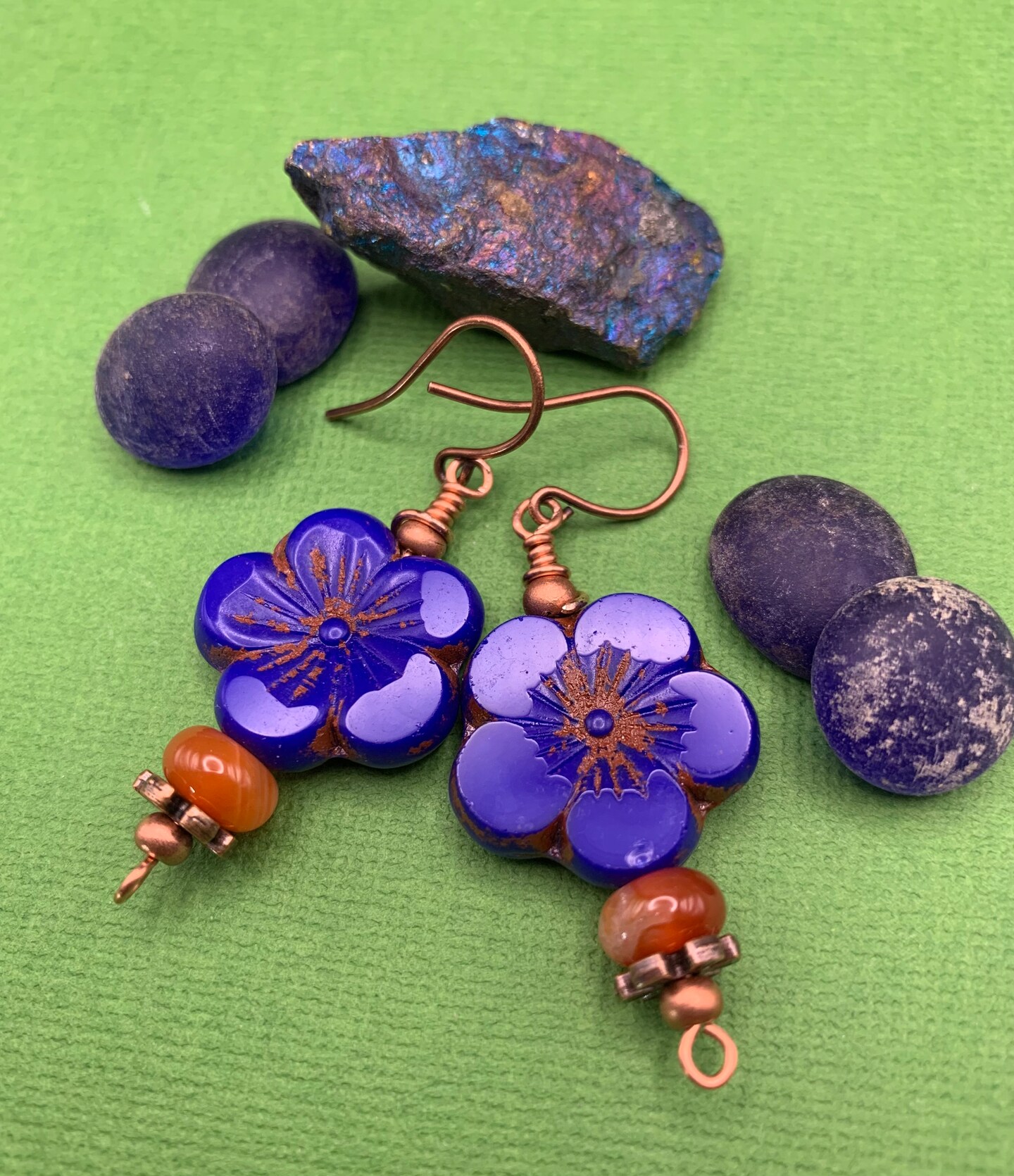 Hawaiian Plumeria Flower Earrings & Necklace Set - Bohemian Summer Beach Jewelry For Women - View #7