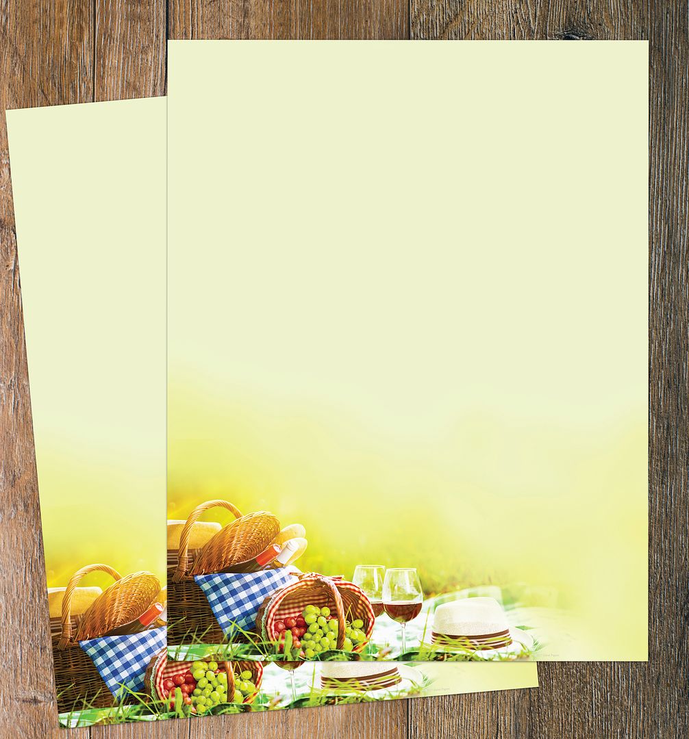Great Papers! Picnic Basket Stationery Letterhead, Invitations and Announcements, Printer Friendly, 8.5&#x22;x11&#x22;, 80 Pack