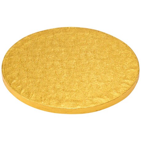 8&#x22; Round Gold Foil Cake Board Drum