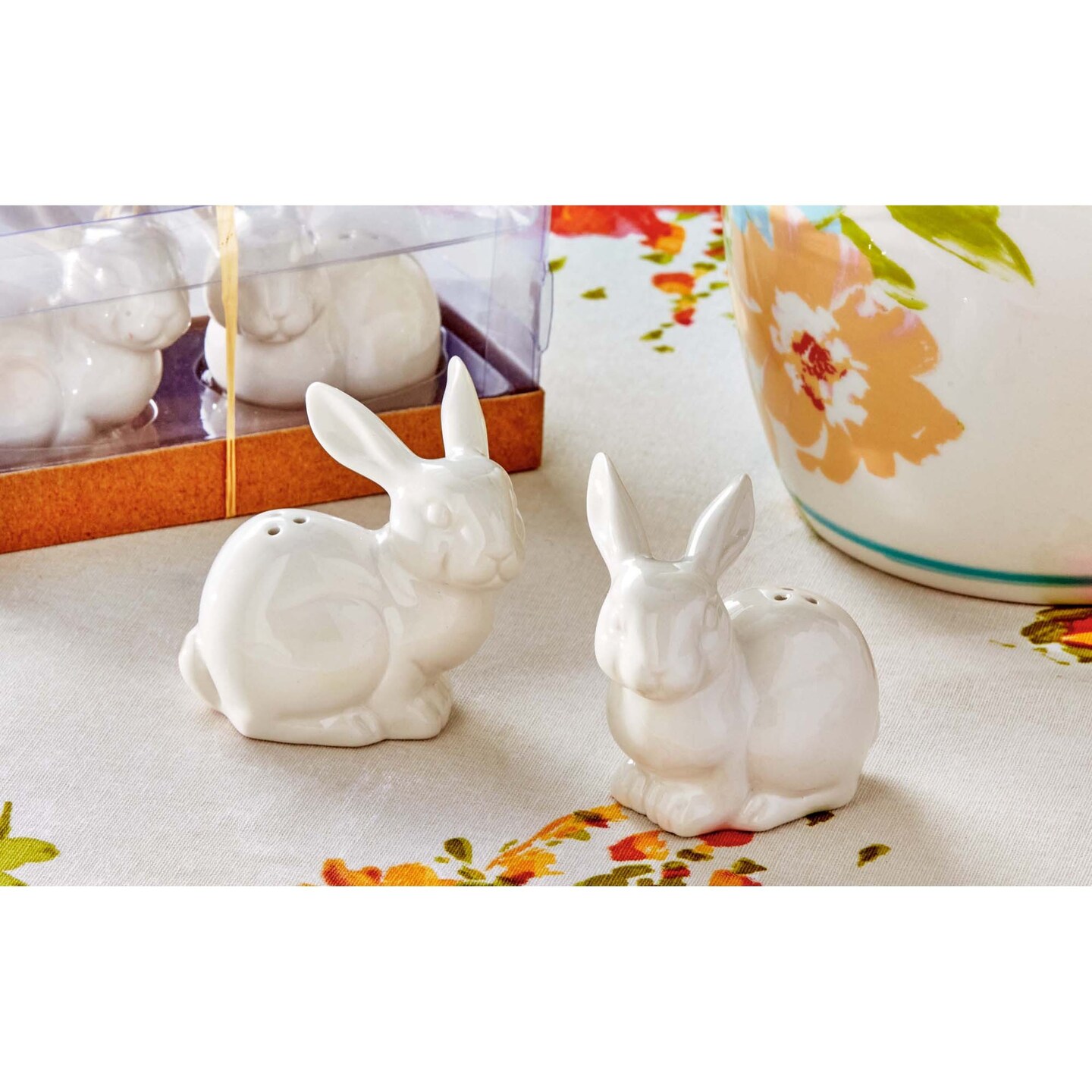 Easter Bunny Rabbit White Easter Salt & Pepper Shaker Set | Michaels