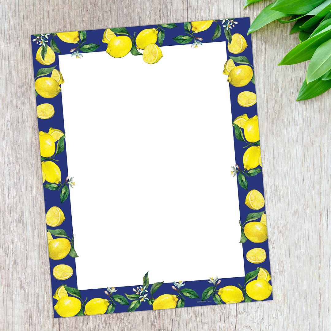Great Papers! Lemon Drop Stationery Letterhead, Invitations and Announcements, Printer Friendly, 8.5"x11", 80 Pack