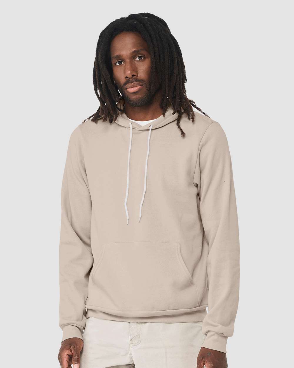 Cotton-blend fleece hoodie