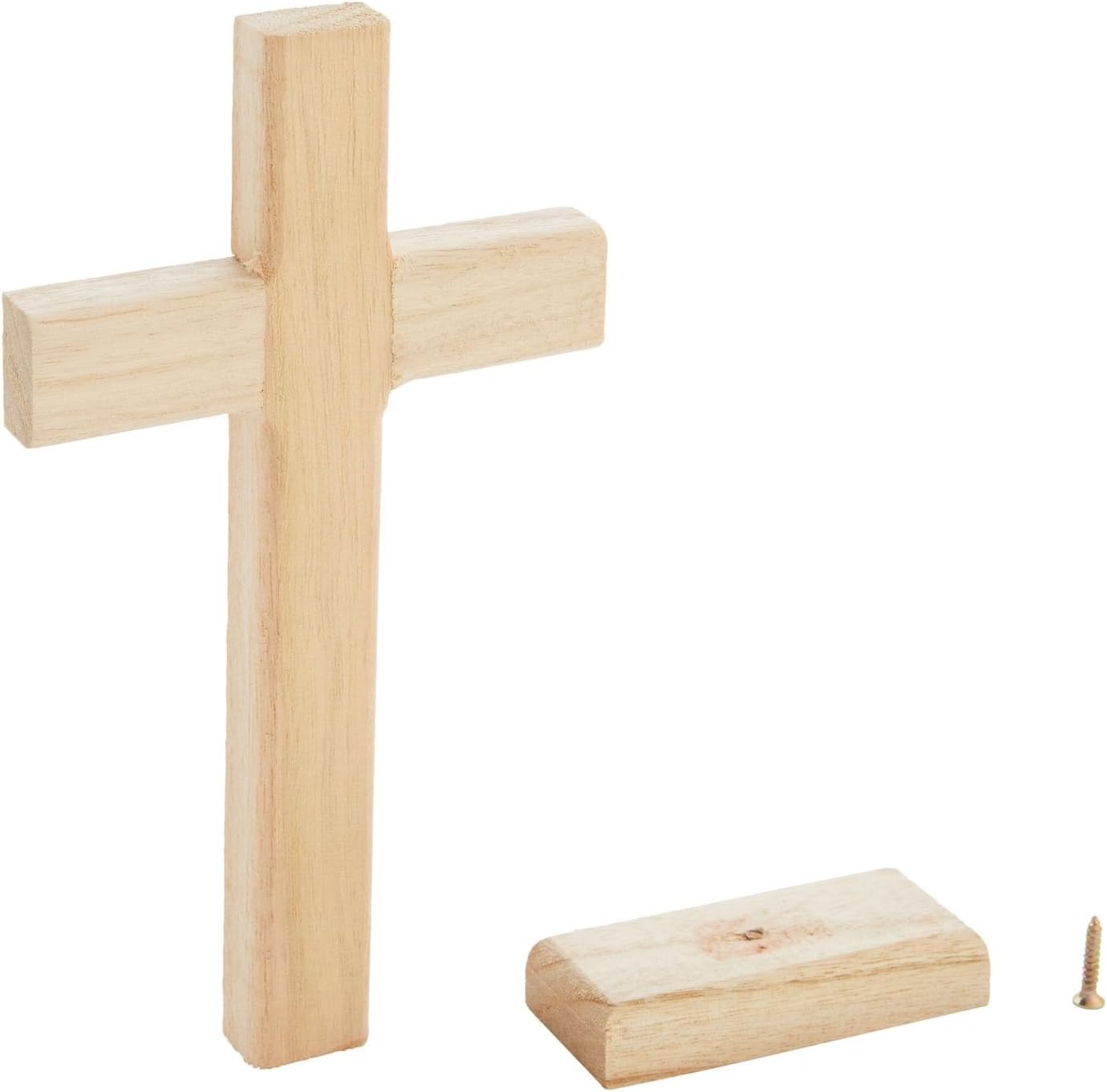 Wood Crosses for Crafts (8.7 in, 3-Pack)