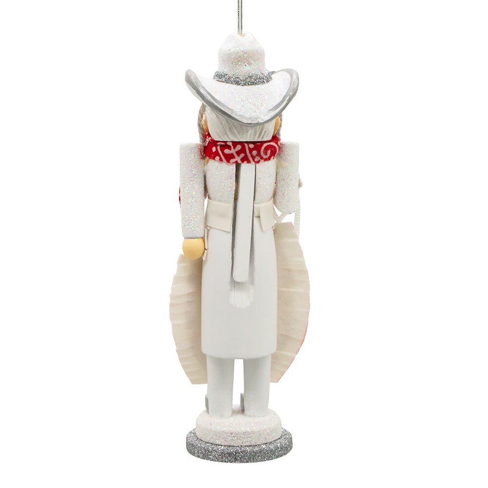 6" Cowgirl Nutcracker Ornament Rodeo – Unique Wooden Christmas Decoration
