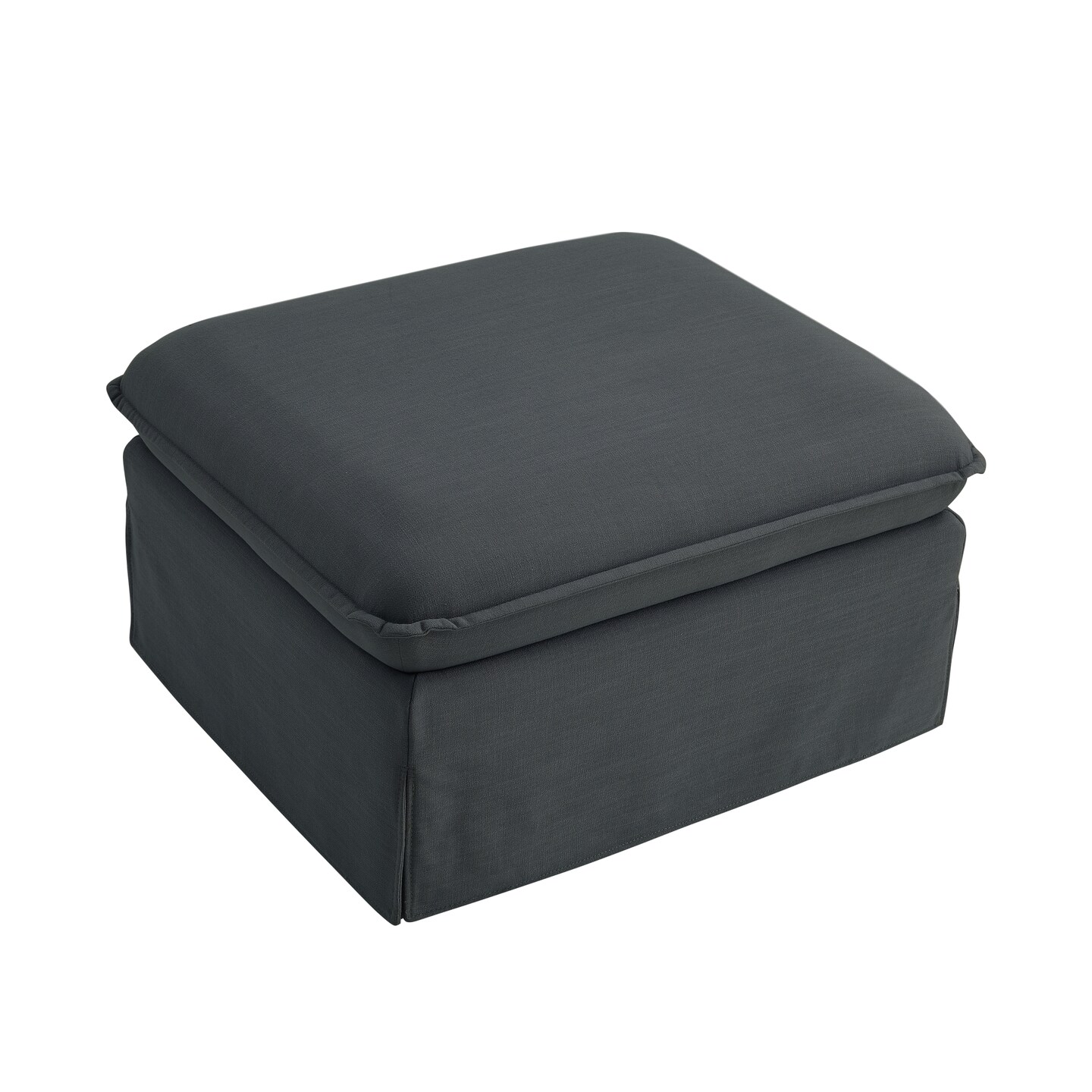 Maelynn Linen Rectangular Ottoman