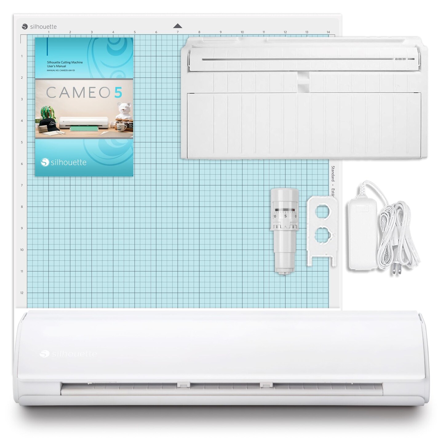 Silhouette White Cameo 5 PLUS - 15&#x22; Vinyl Cutter with Roll Feeder