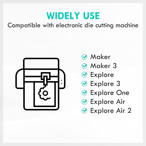 HQMaster Deep Cut Blade and Holder Compatible with Explore 3/Air 2/Air/One/Maker 3/Maker Cutting Machine Replacement Blades for Glitter Vinyl, Cardstock, Adhesive Foil, Vellum