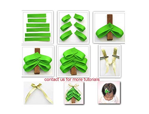 Q-YO Holiday Christmas Grosgrain Ribbon Set for Gift Package Wrapping, Hair Bow Clip Accessory Making, Crafting, Wedding Decor. (60yd(12x5yd) 3/8&#x22; Grosgrain Ribbon-Xmas)