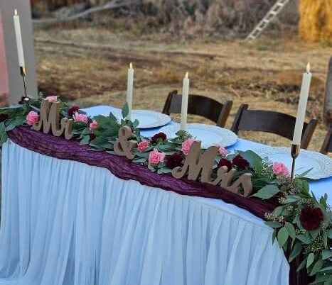 Rustic Mr &#x26; Mrs Sign Wooden Letters Wedding Table Decor Wedding Gift