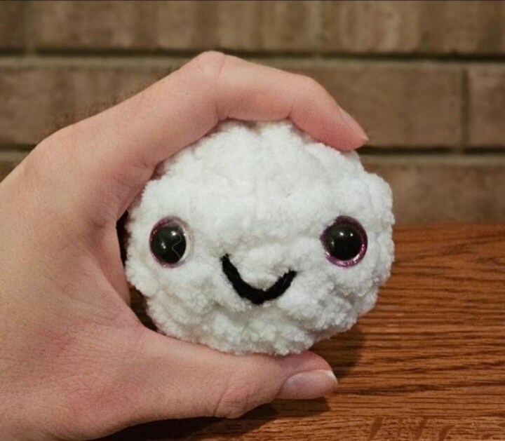 Indoor Snowball Fight Kit for Kids or Adults, Crochet Plush