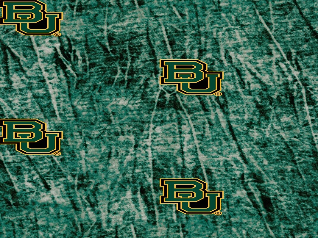 Sykel Enterprises-Baylor University Cotton Fabric-Baylor Bears Tie Dye Cotton Quilting Fabric
