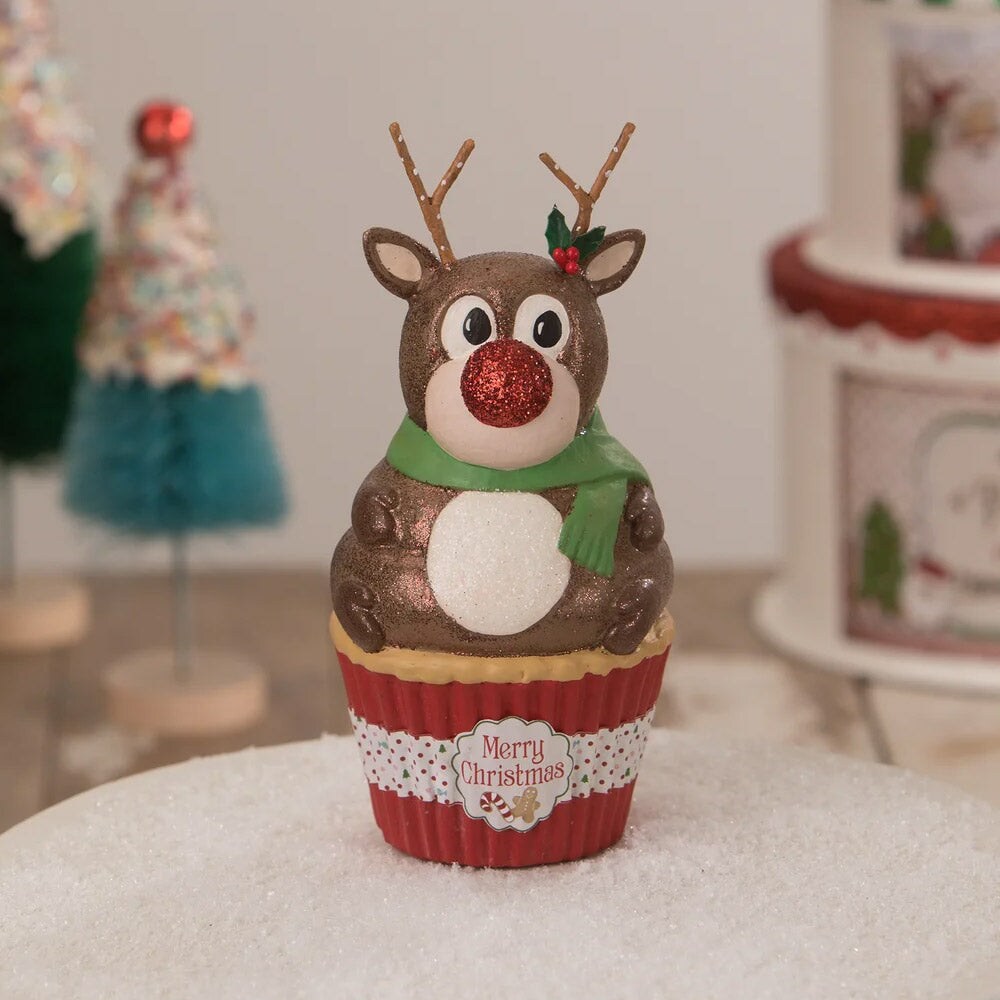 Rudolph Cupcake Container 6.5&#x22;