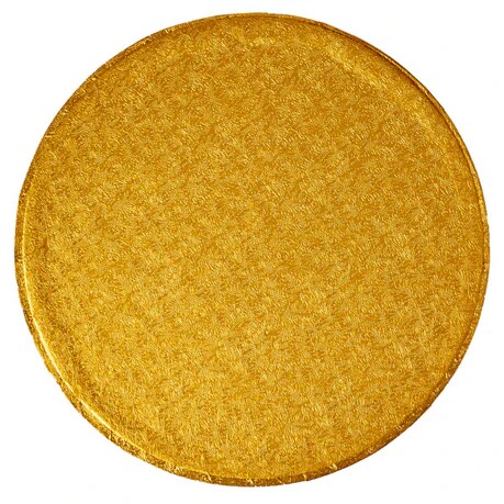 10&#x22; Round Gold Foil Cake Board Drum
