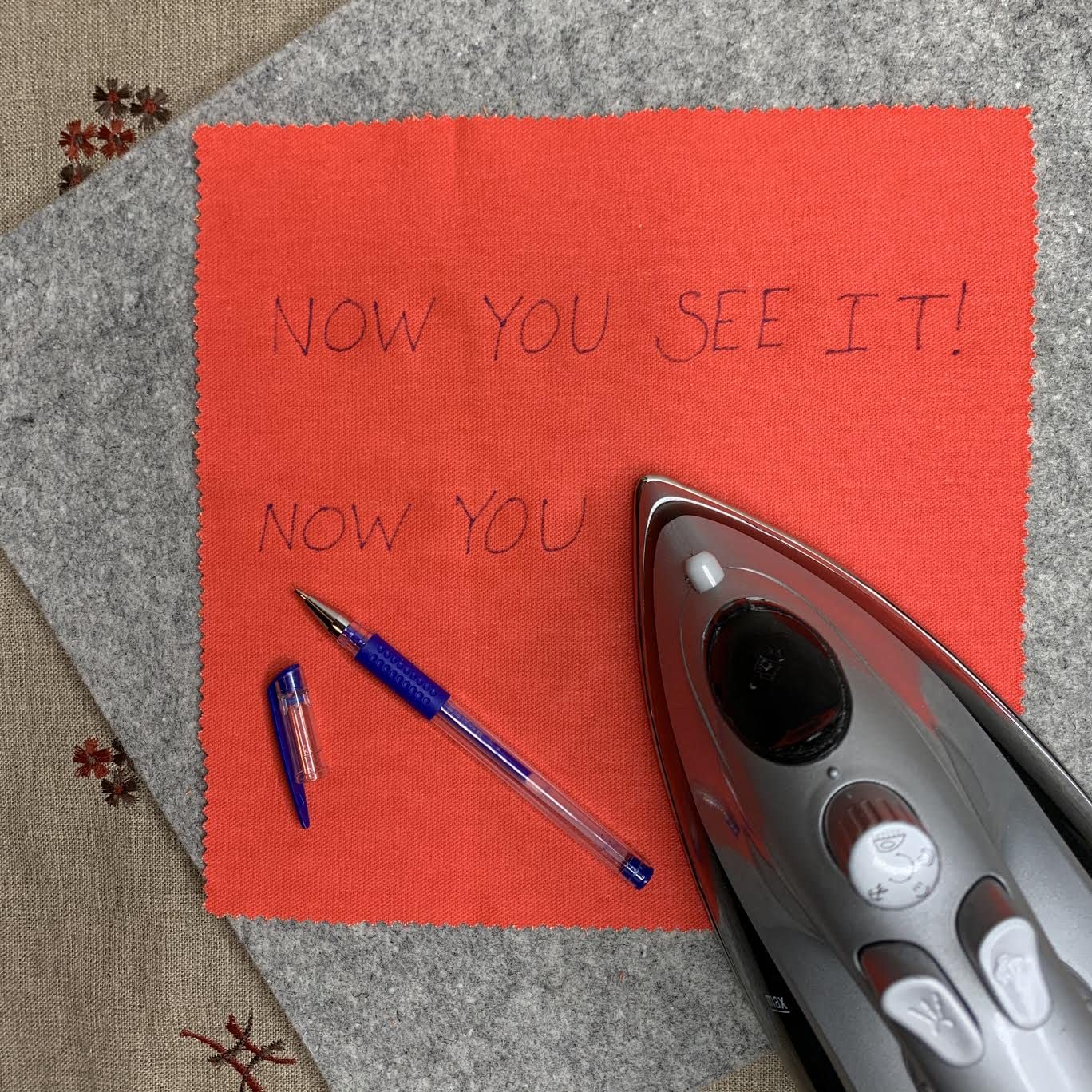 Heat Erasable Fabric Marking Pens | Quilting, Sewing, Crafts and Dressmaking I 4 Assorted Colors with 4 Refills