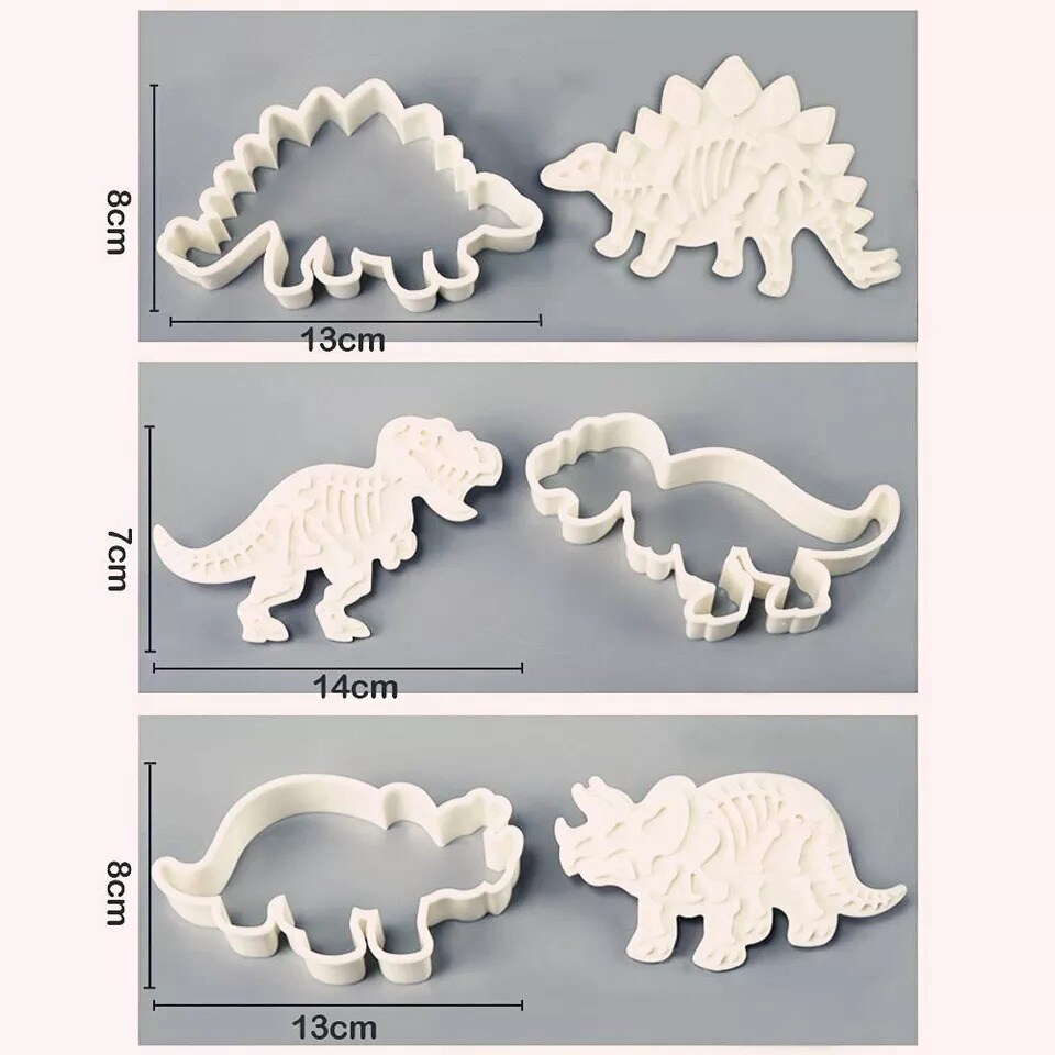 Set of 3 Dinosaur Cookie Cutter