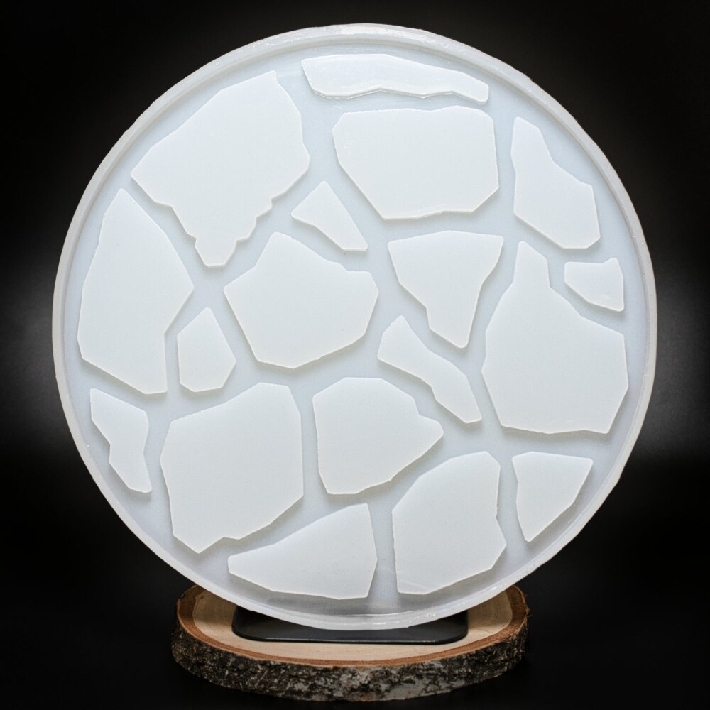 Handmade 12 inch Geode Agate Tray Silicone Mold