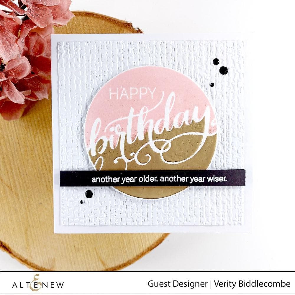 Organic Linen 3D Embossing Folder