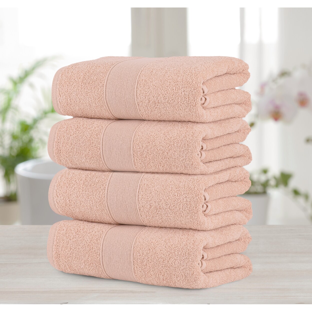 Chic Home Luxurious 4-Piece 100% Pure Turkish Cotton Bath