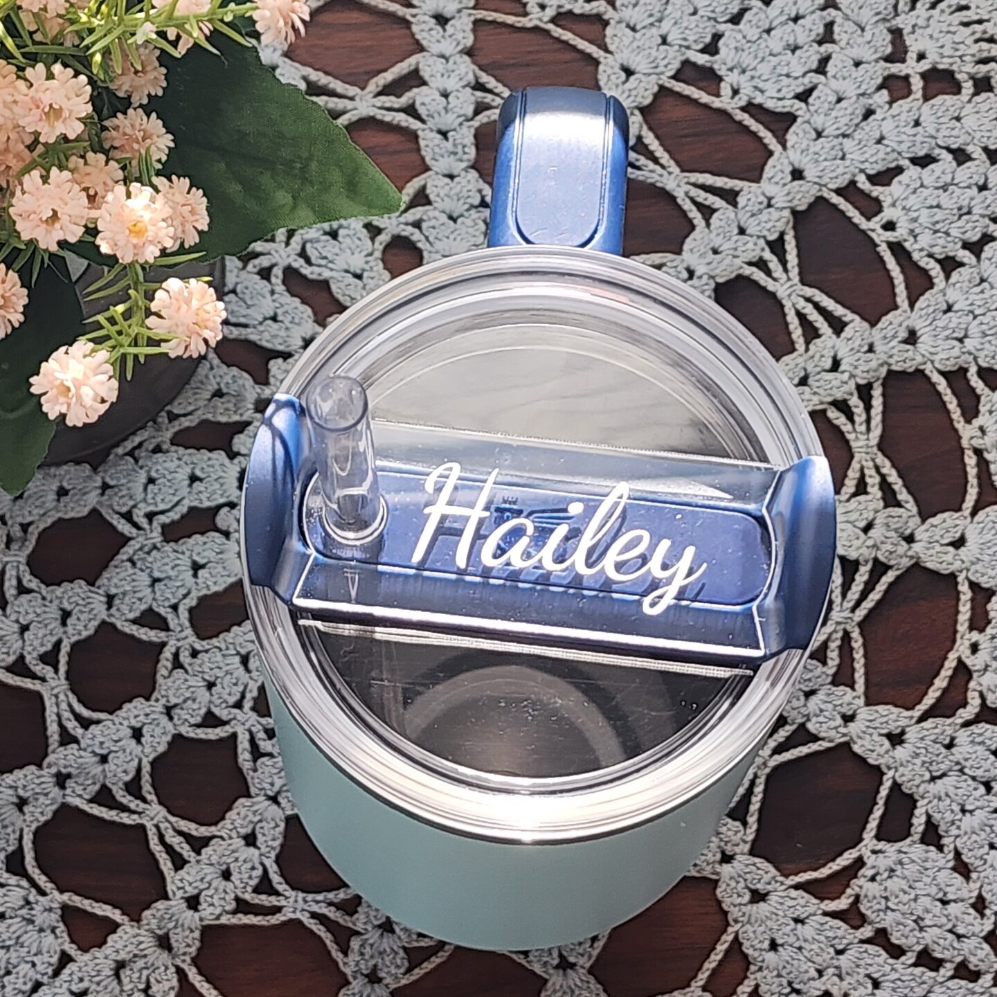 Tumbler Topper Cup Accessories Personalized Name Tag Custom Tumbler Tag