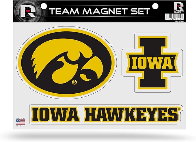 Iowa Die Cut Team Magnet Set Sheet, 8.5 x 11&#x22;