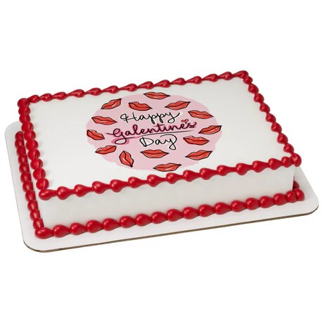 Happy Galentine&#x27;s Day Edible Cake Image PhotoCake