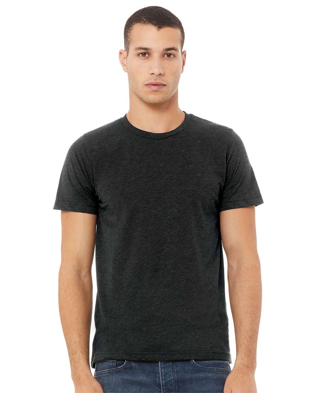 BELLA + CANVAS Triblend Crewneck Short Sleeve T-Shirt for Summer Wear & Custom Print Everyday Tee